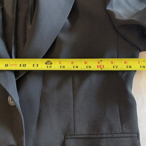 Jones New York Black 2 Button Blazer (Size 10P) - Picture 5 of 9